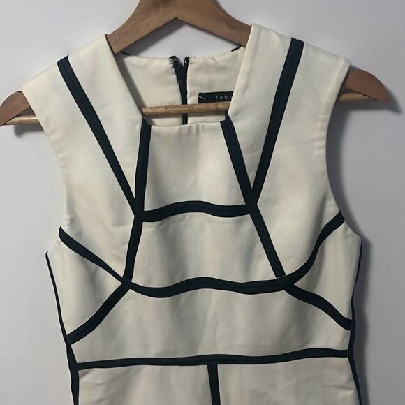 Robert Rodriguez Geometric Piping Sheath‎ Dress Size 4 - Picture 4 of 8